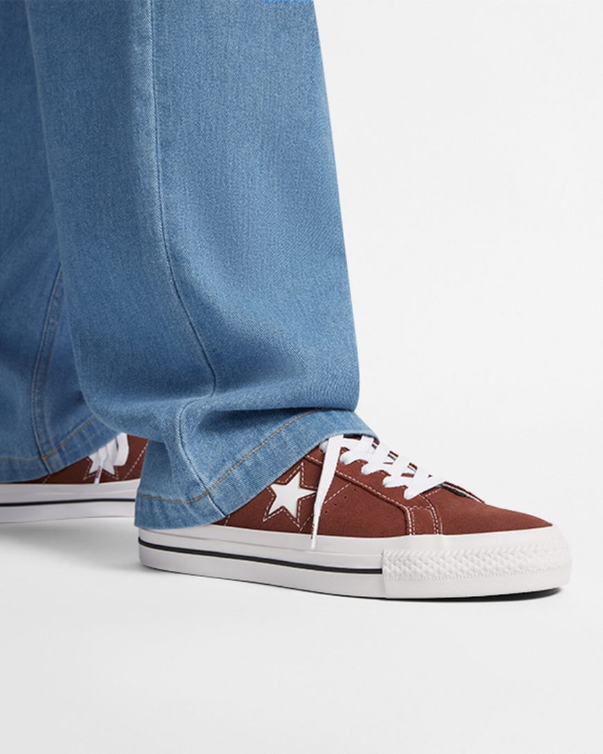 Skate Topanky Converse One Star Pro Damske Červené Biele Čierne | SK H11K5I9